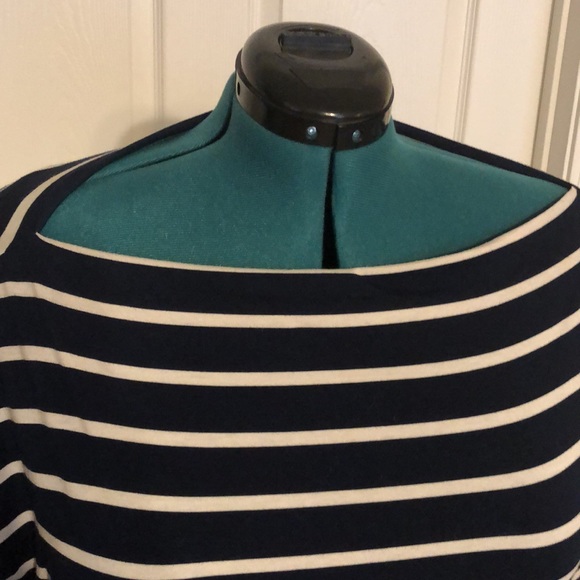 Maurices 24/7 Navy and White Striped Top Size XL - Picture 6 of 8